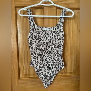 Babaton Leopord print bodysuit